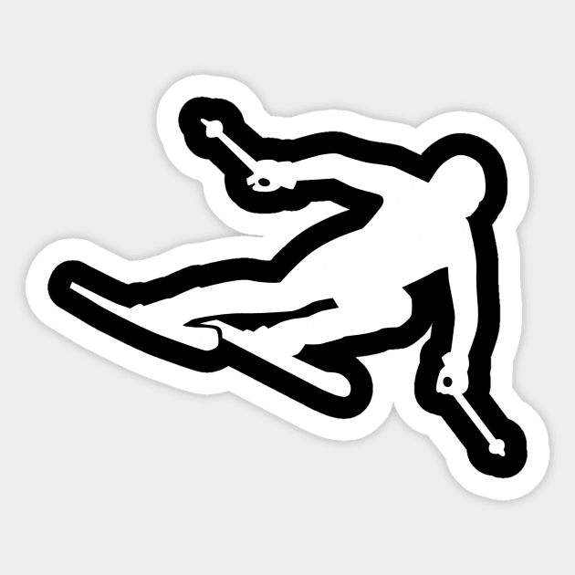 Ski Sticker by Designzz